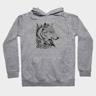 Wolf in the Forest Hoodie